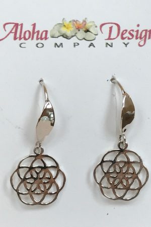 Handcrafted Bali Sterling Seeds of Life on Bali Sterling Teardrop Hooks