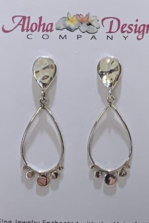 Handcrafted Bali Sterling Silver Dotted Teardrops on Bali Sterling Teardrop Posts